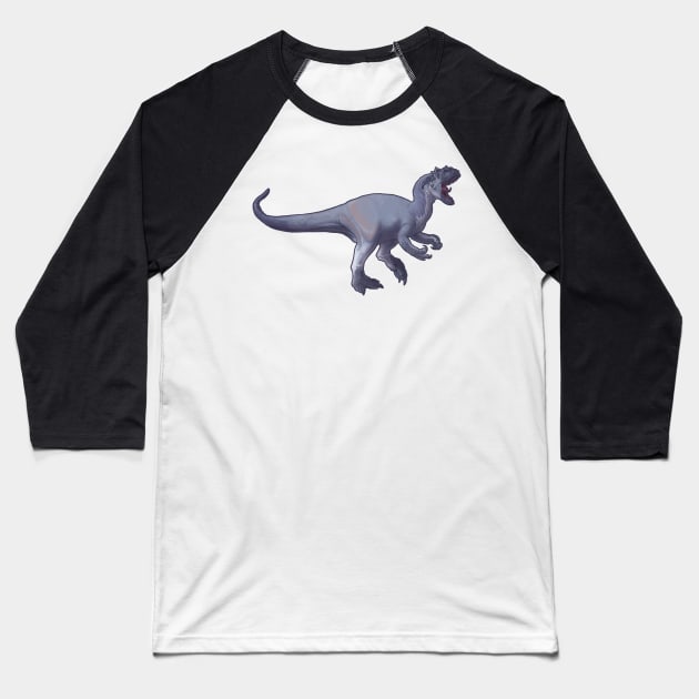 Allosaurus fragilis Baseball T-Shirt by CoffeeBlack